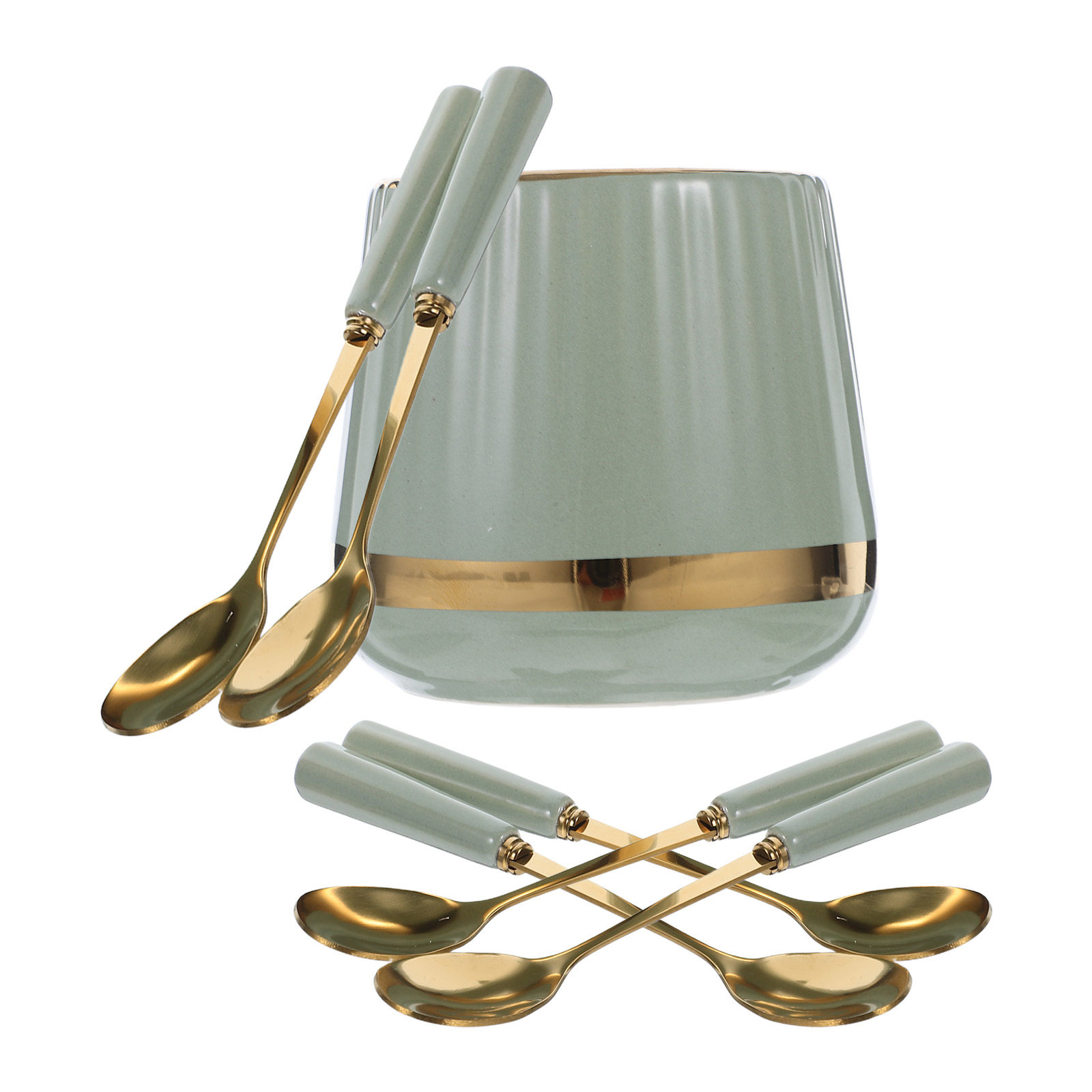Coffee Tea Sugar Set - 7Pcs Coffee Spoons Set Mini Dessert