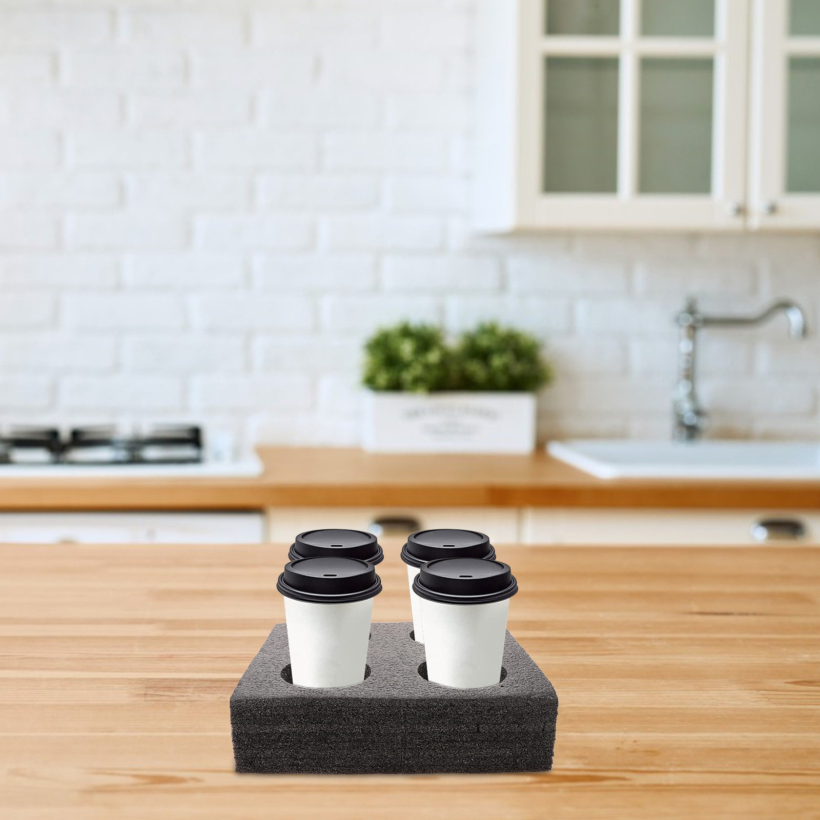 Coffee Tea Holder - Milk Tea Cup Tray Takeout Coffee