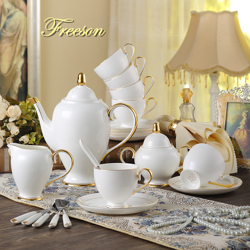Tea Coffee Pot Set - Duyên Dáng Xương Trung Quốc Cà