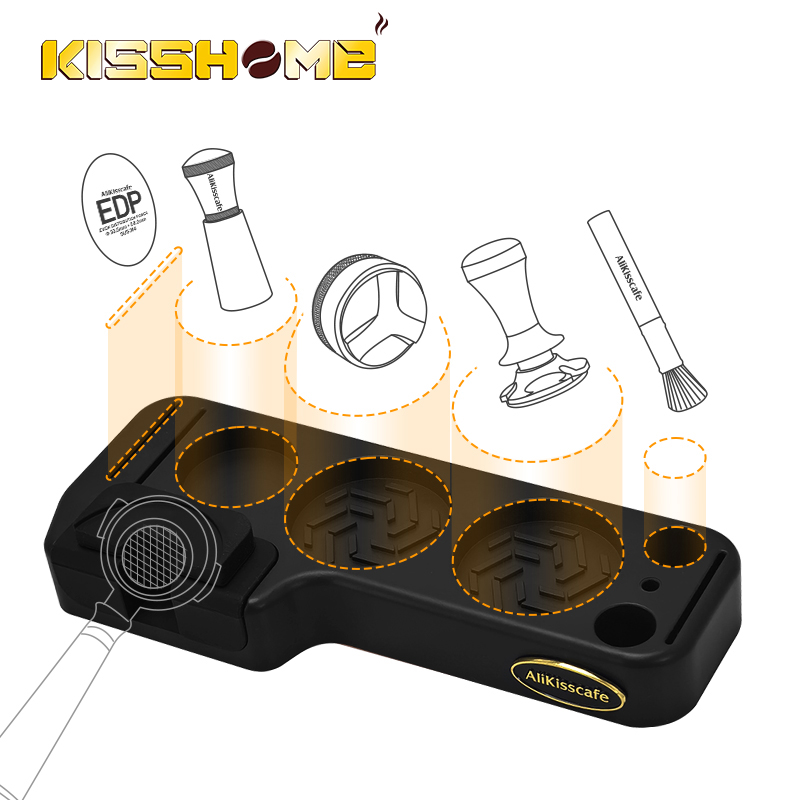 Coffee Tea Holder - Alikisscafe Coffee Tamping Station Mat Portafilter