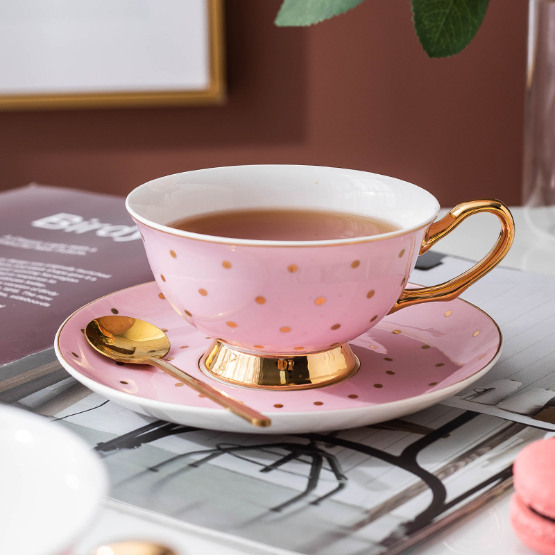 Ceramic Pink Coffee Mugs with  - đánh giá và giá Tea Coffee Pot Set