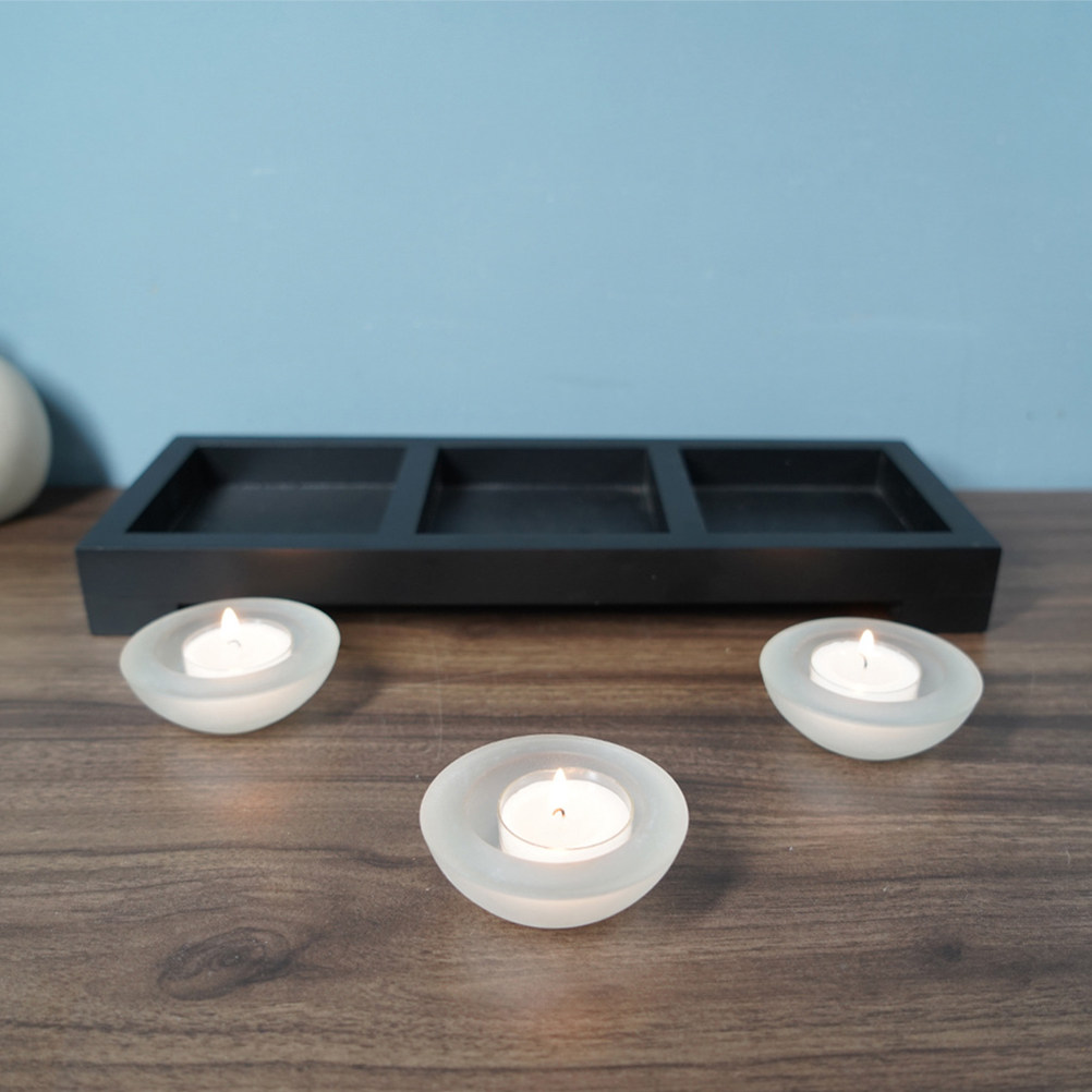 1 Set Glass Tea Light Holders  - đánh giá và giá Coffee Tea Holder