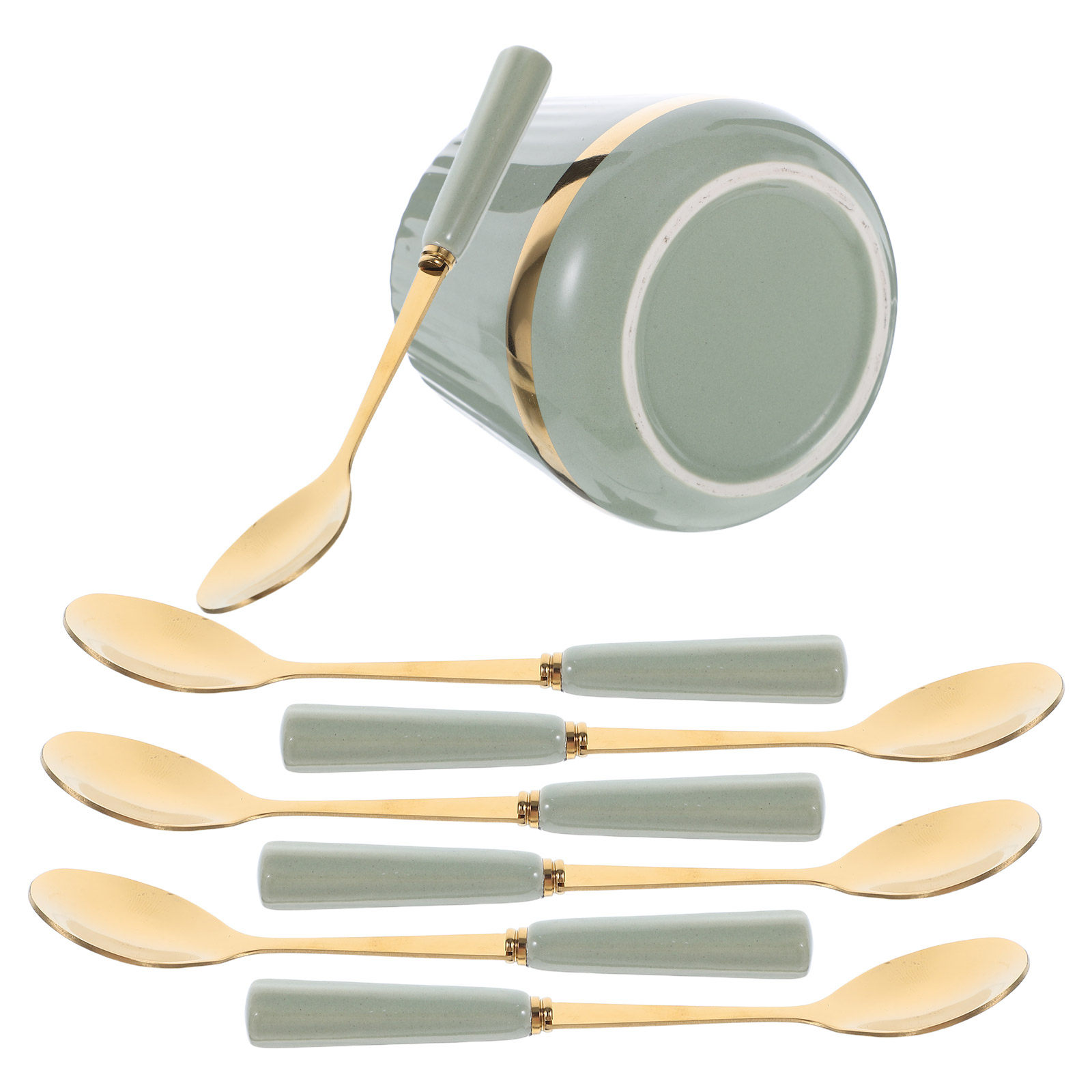 7Pcs Coffee Spoons Set Mini De - đánh giá và giá Coffee Tea Sugar Set