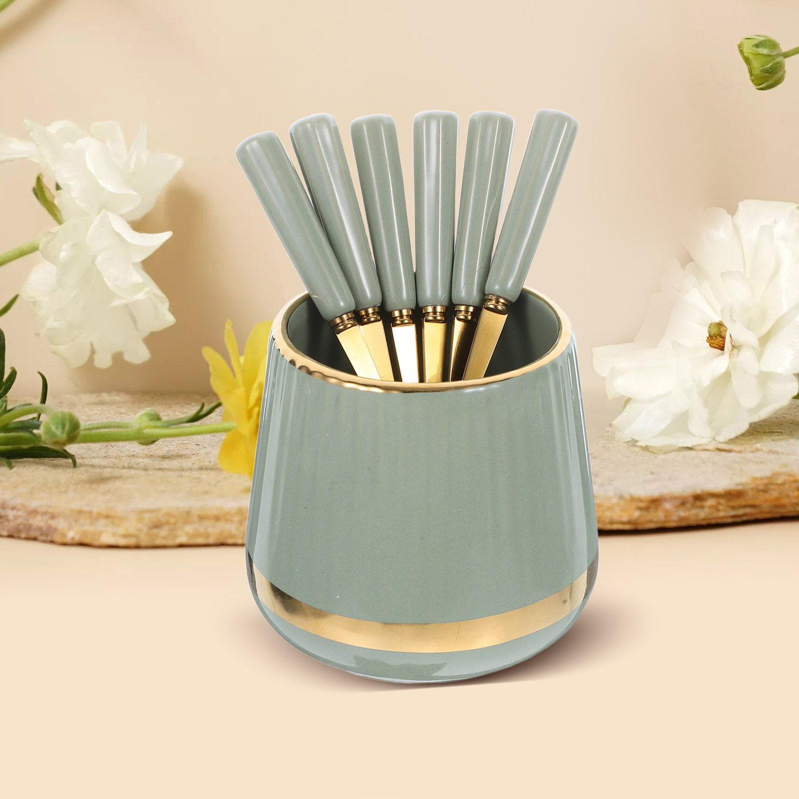 7Pcs Coffee Spoons Set Mini De - đánh giá và giá Coffee Tea Sugar Set