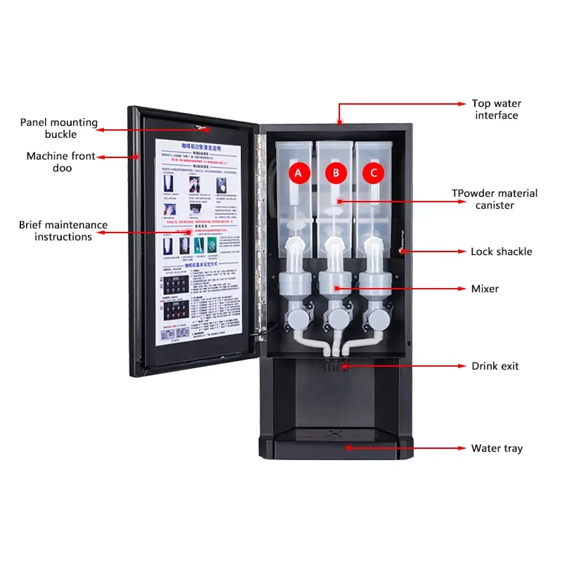 for E30S 3 Milk Tea Vending Ma - đánh giá và giá Coffee Tea Vending Machine For Office