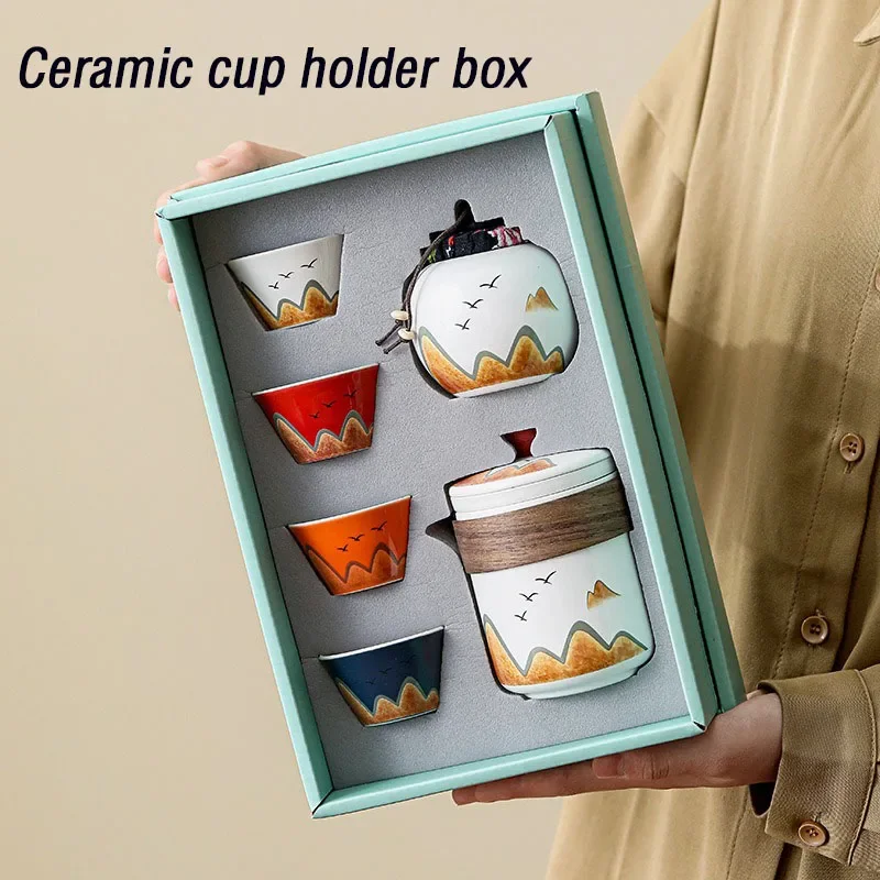 Gift Box,Chinese Style Ceramic - đánh giá và giá Tea Coffee Pot Set