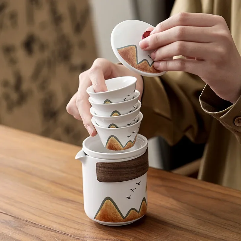 Gift Box,Chinese Style Ceramic - đánh giá và giá Tea Coffee Pot Set