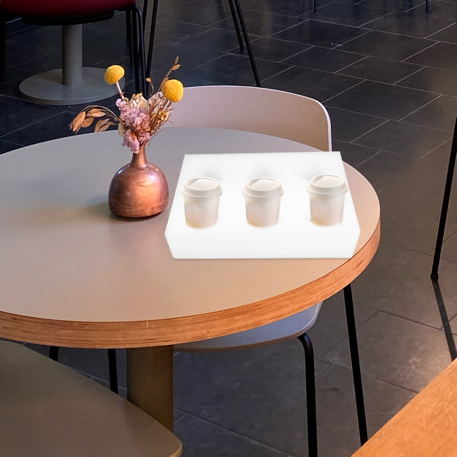 2Pcs Beverage Cup Holder Tray  - đánh giá và giá Coffee Tea Holder