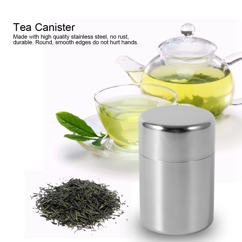 Stainless Steel Tea Leaf Tins  - đánh giá và giá Coffee Tea Sugar Set