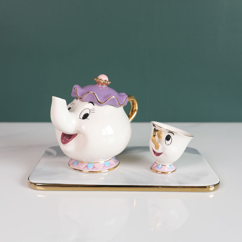Hot Teapot Cartoon Beauty And  - đánh giá và giá Tea Coffee Pot Set