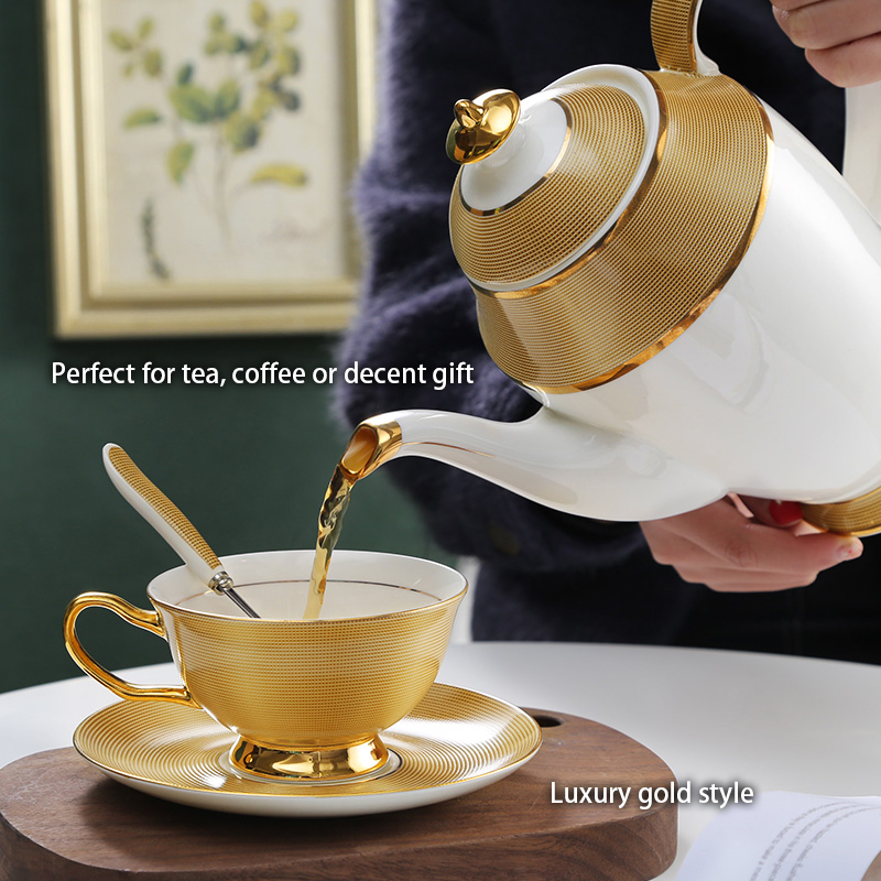 Vàng Sang Trọng Xương Trung Qu - đánh giá và giá Tea Coffee Pot Set