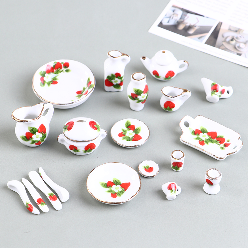1 Bộ 1:12 Thu Nhỏ Nhà Búp Bê H - đánh giá và giá Tea Coffee Pot Set