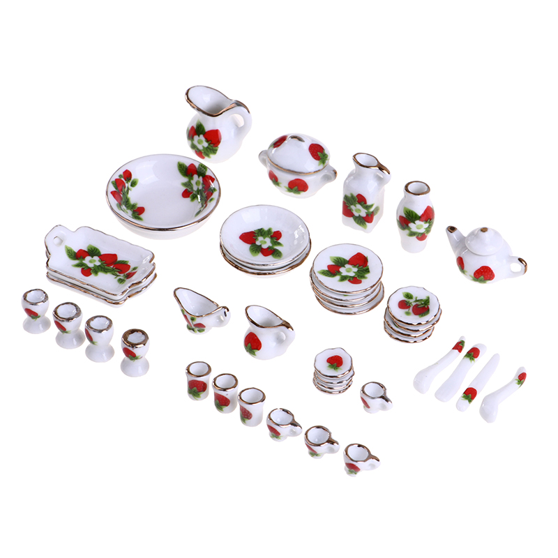 1 Bộ 1:12 Thu Nhỏ Nhà Búp Bê H - đánh giá và giá Tea Coffee Pot Set