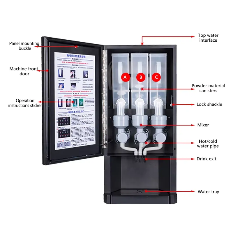 for 30SCW-8 Automatic Coffee M - đánh giá và giá Coffee Tea Vending Machine For Office