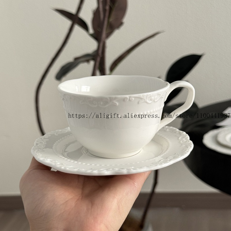French Light Luxury Embossed F - đánh giá và giá Tea Coffee Pot Set