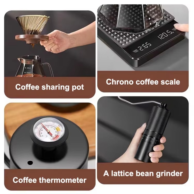 10pcs Travel Coffee Set Manual - đánh giá và giá Tea Coffee Pot Set