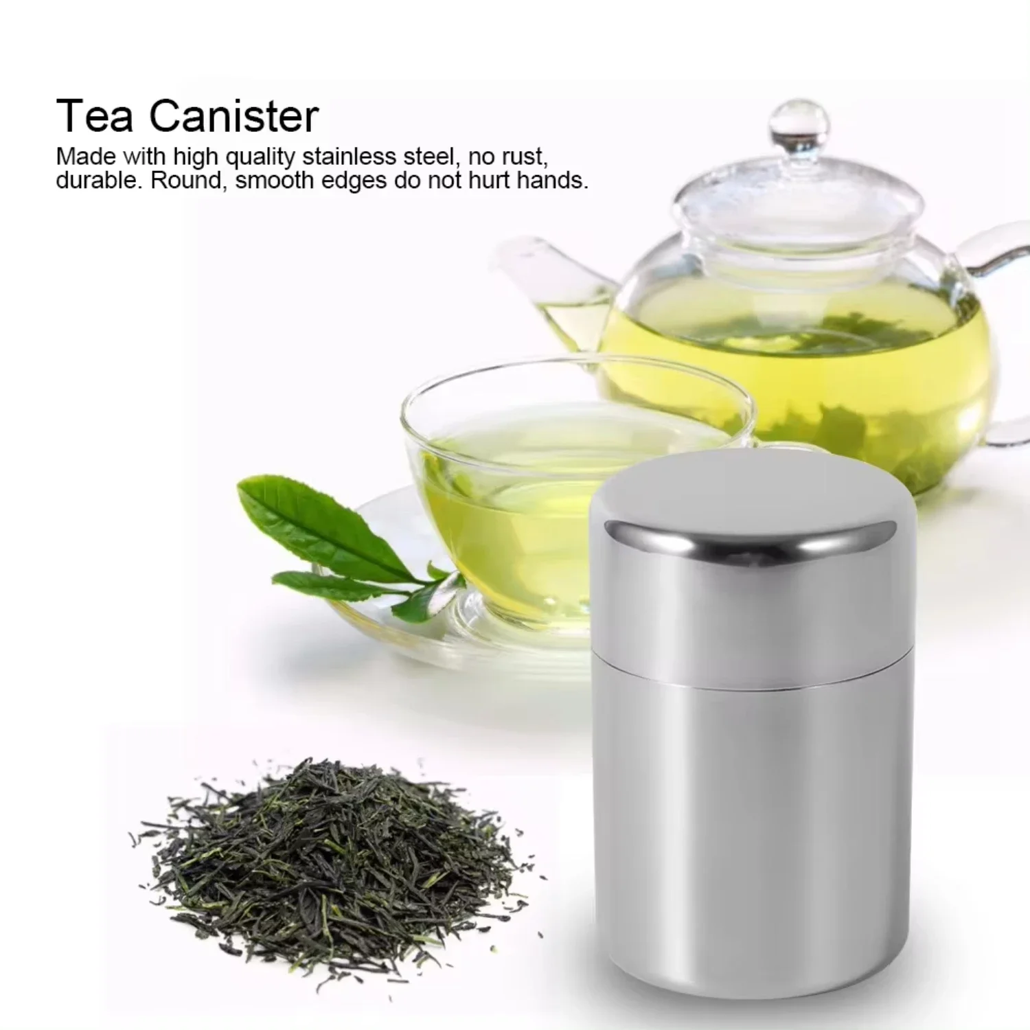 Stainless Steel Tea Leaf Tins  - đánh giá và giá Coffee Tea And Sugar Set