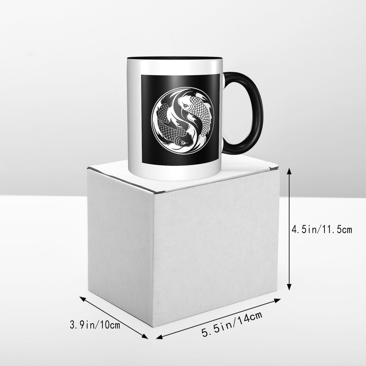 Black And White Yin Yang Koi F - đánh giá và giá Coffee Tea Yin Yang