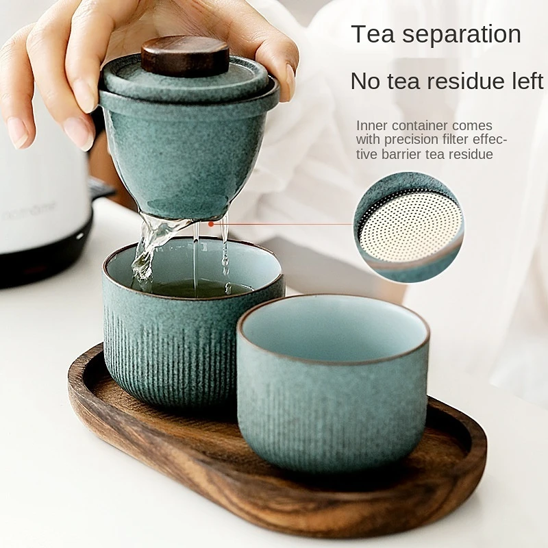 Travel Kung Fu Tea Set Outdoor - đánh giá và giá Tea Coffee Pot Set