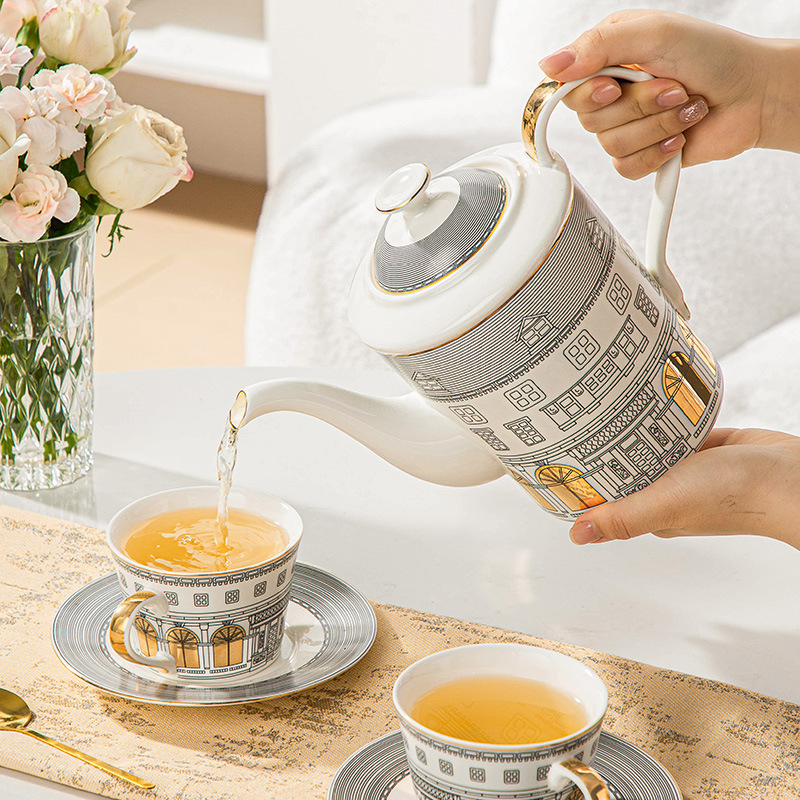 Architectural Cup and Saucer C - đánh giá và giá Tea Coffee Pot Set