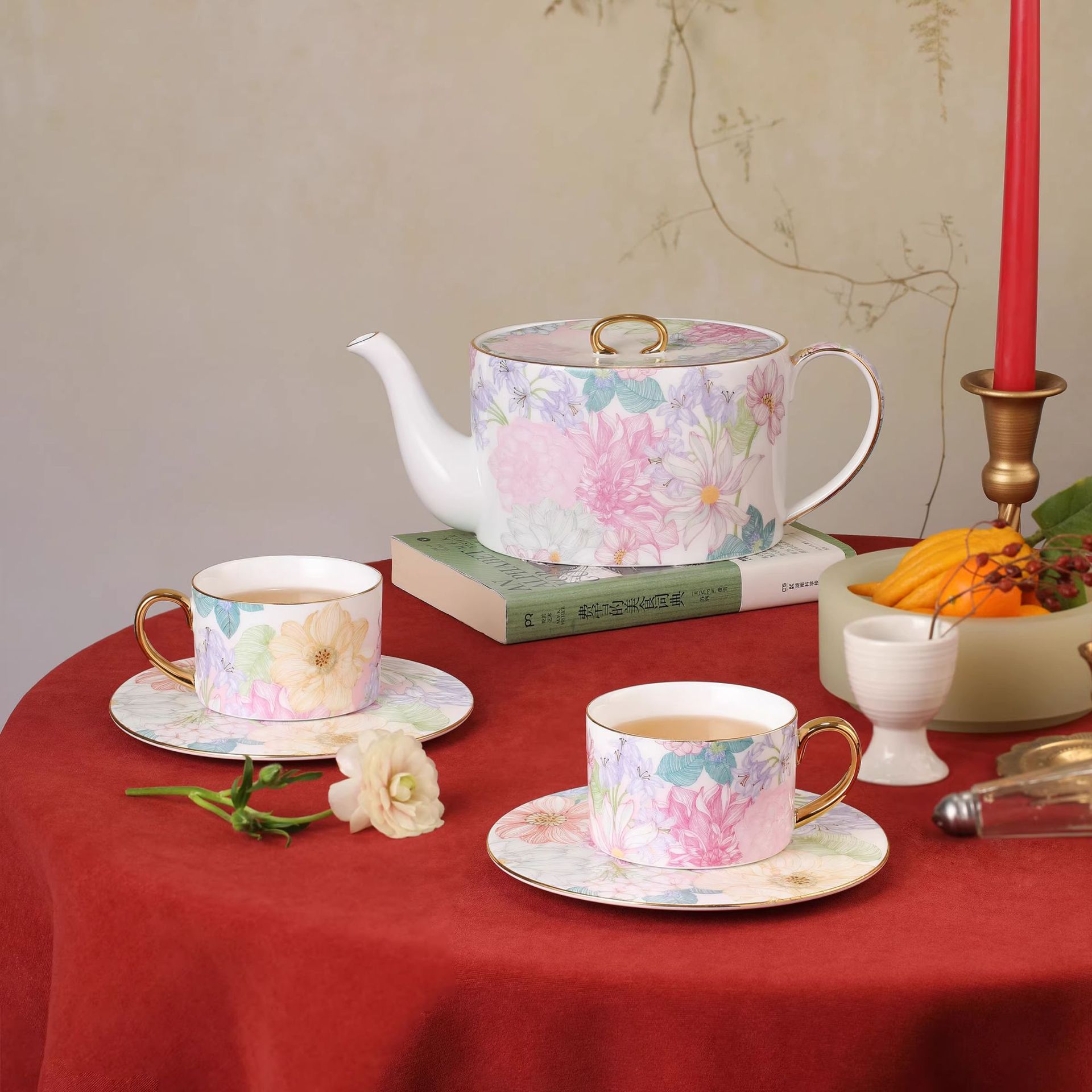 Yjq Jingdezhen ceramic one pot - đánh giá và giá Tea Coffee Pot Set