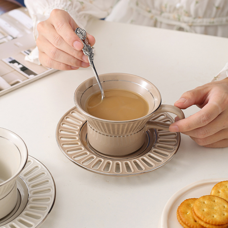 Luxury Ceramic Coffee Cup Dish - đánh giá và giá Coffee Tea Sugar Set